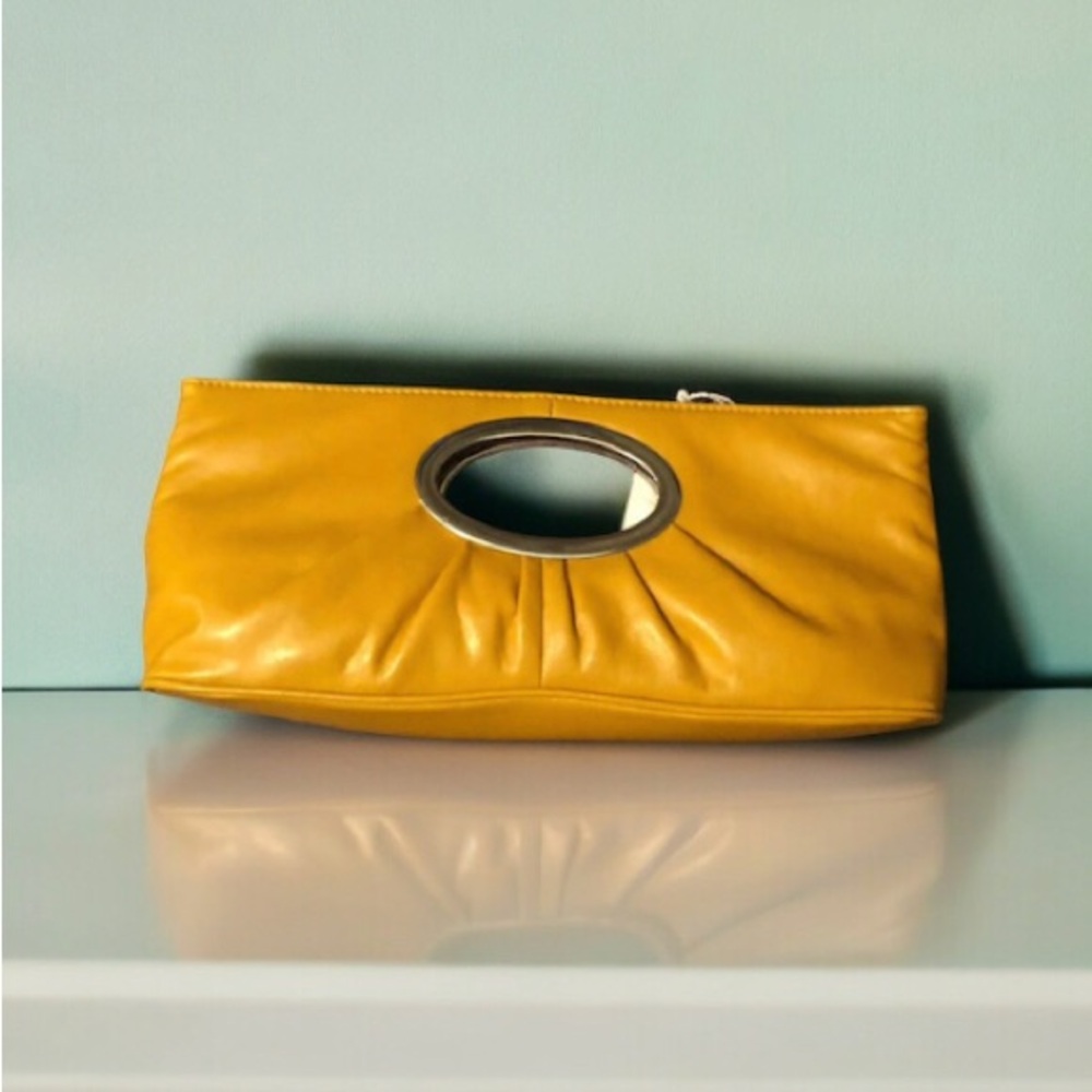 CATO Mustard Yellow Handbag Purse Clutch